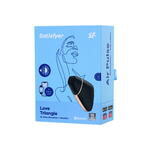 Вакуум-волновой бесконтактный стимулятор клитора Satisfyer Love Triangle, силикон, черный, 8,8 см.