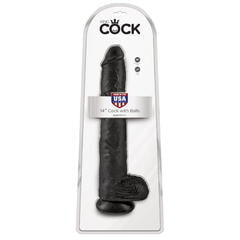 Фаллоимитатор-гигант черный King Cock 14 Cock with Balls