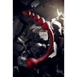 Двусторонний вибратор Black & Red by Toyfa, силикон, красный, 35 см