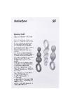 Набор анальных плагов Satisfyer Booty Call black 3 шт, силикон, чёрный, 13,5 см
